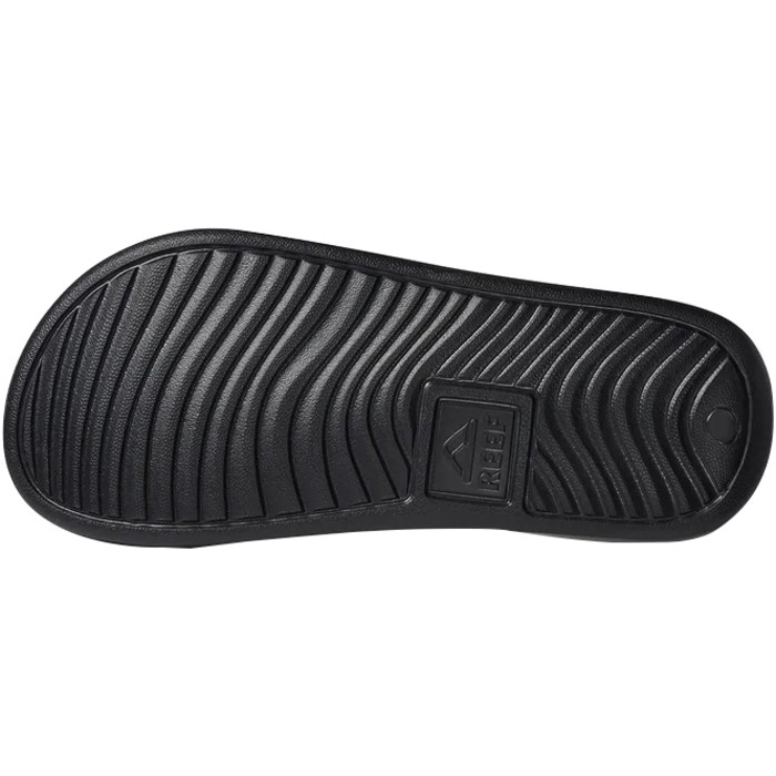 2024 Chanclas Reef One Slider Para Nios Cj2063 - Reef Negro / Blanco